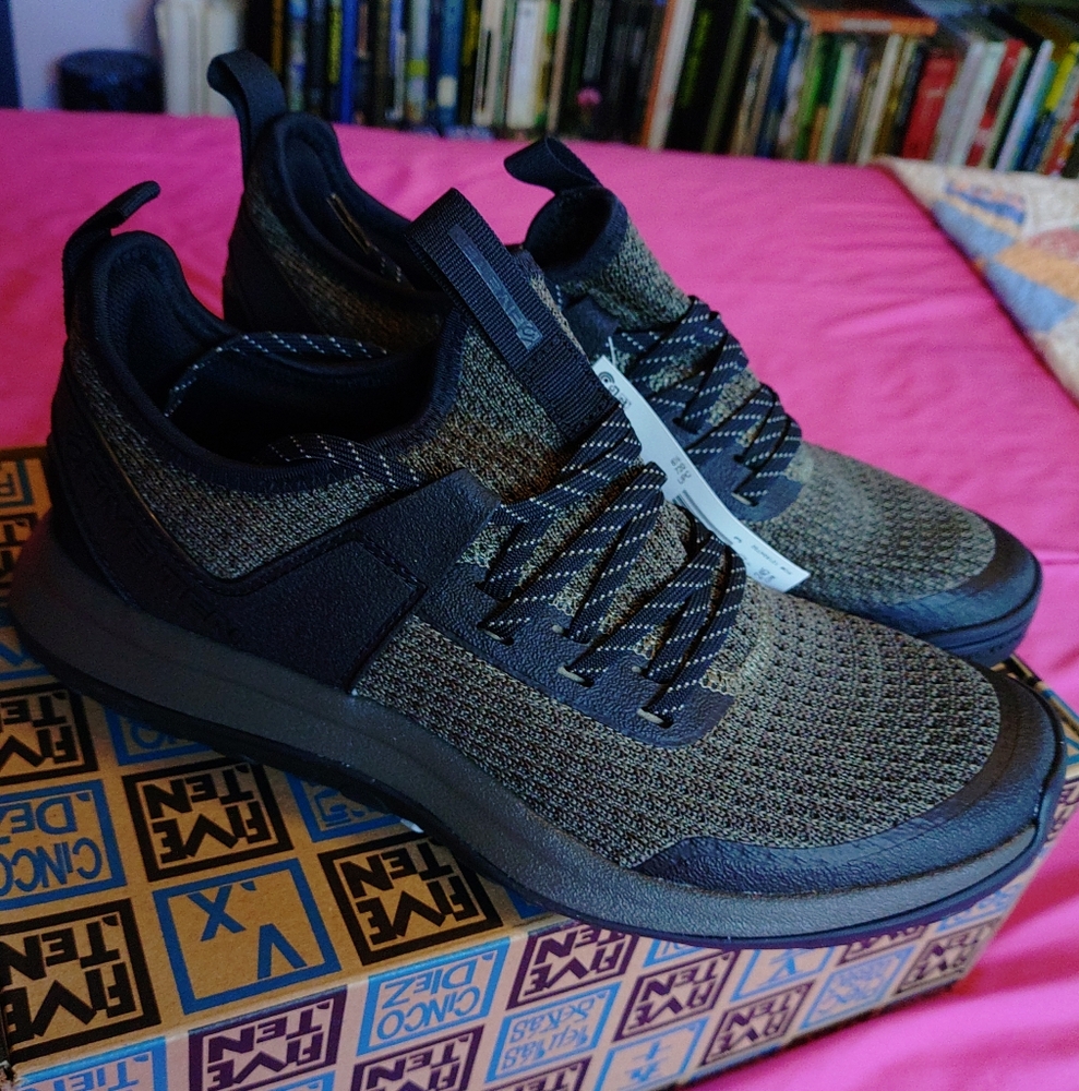 New Five Ten Adidas Access Knit Black and Olive Approach Shoes